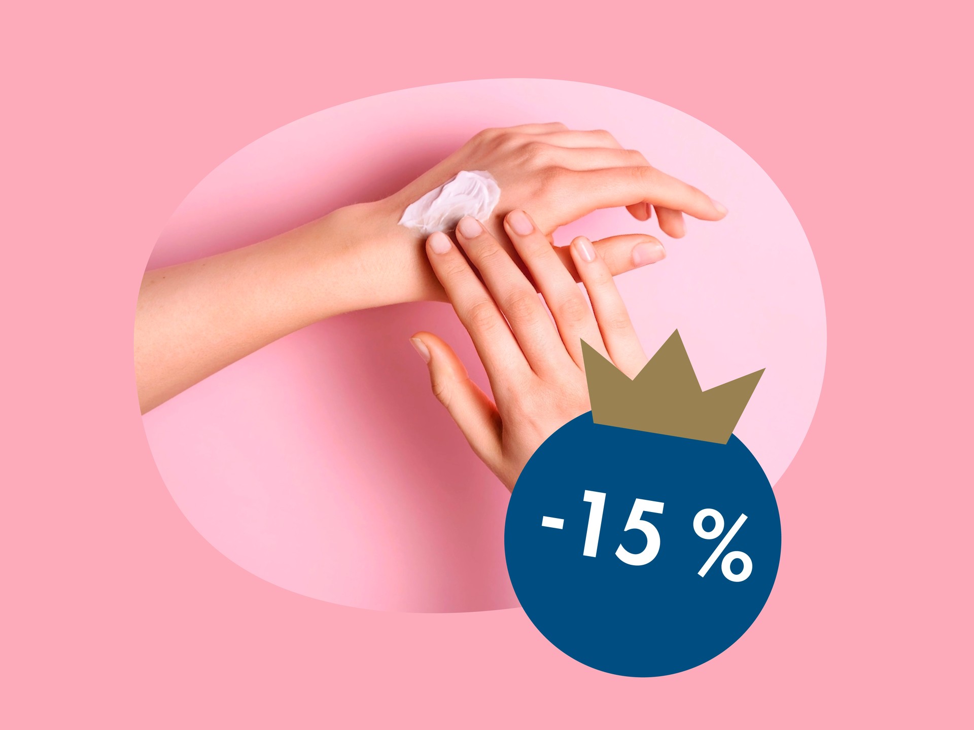 Vitamin E‑seriens handprodukter -15 %