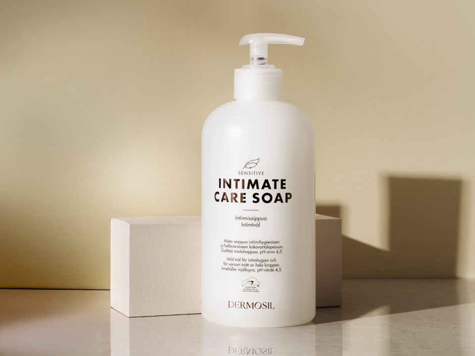 Fuktgivande tvål för intimområdet