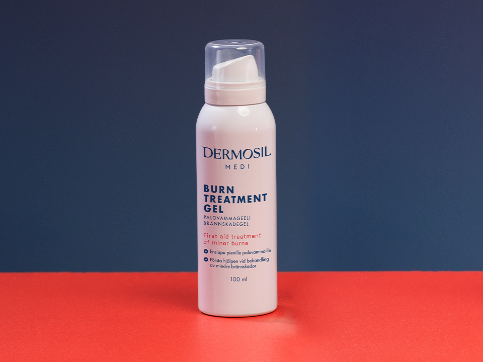 Brännskadegel lugnar huden och lindrar smärta