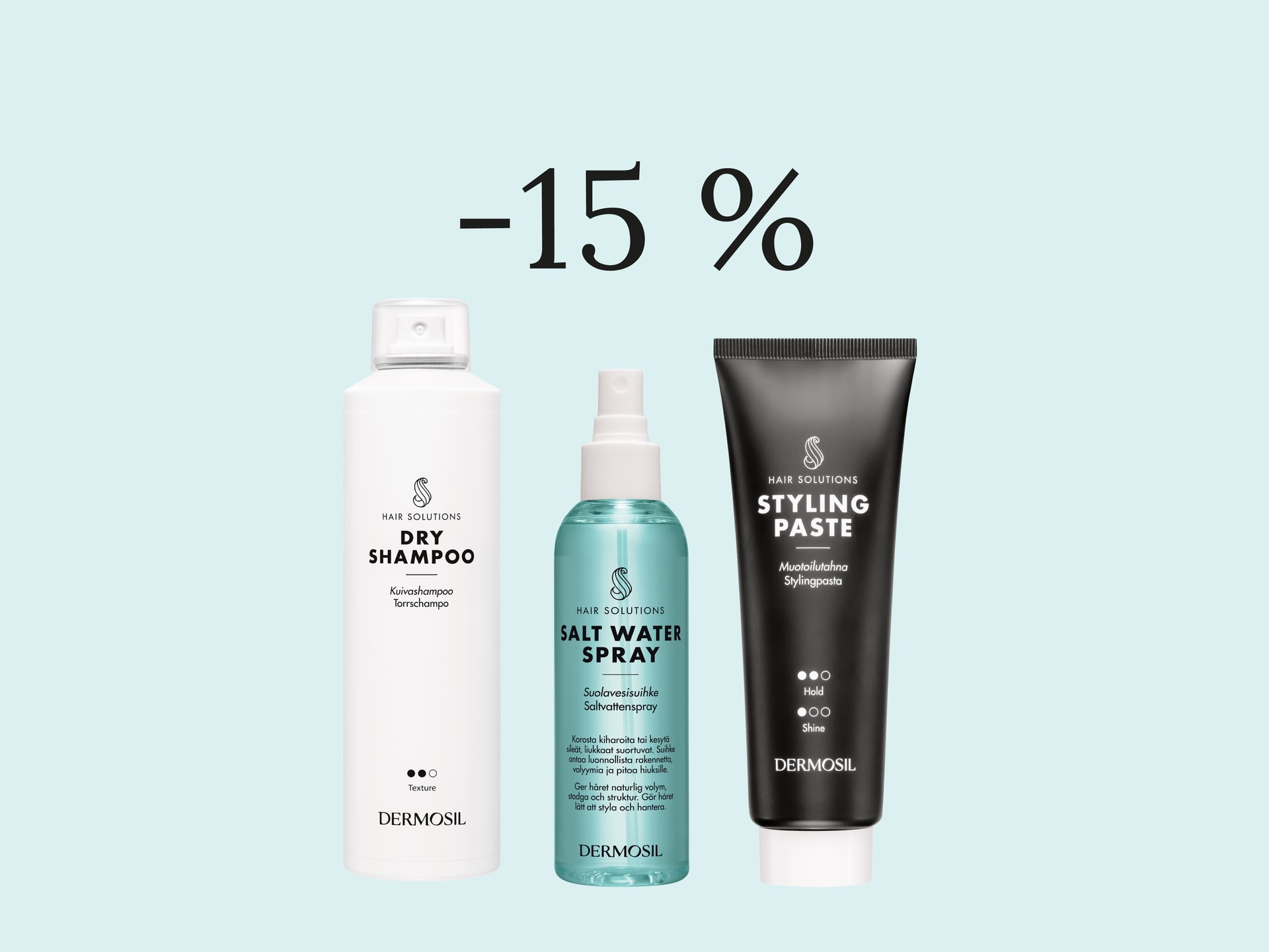 Hårstylingprodukter -15 %