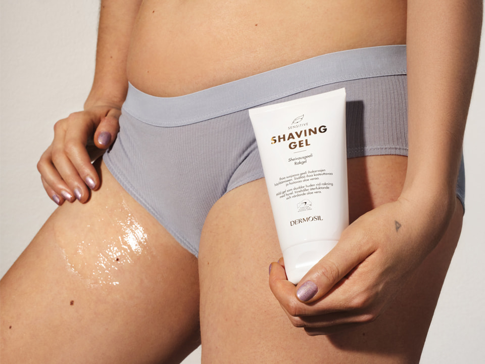 Rakgel för varsam hårborttagning